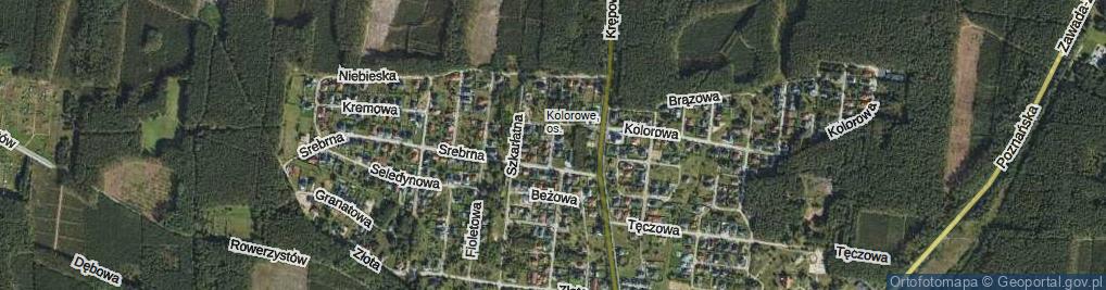 Zdjęcie satelitarne Purpurowa ul.